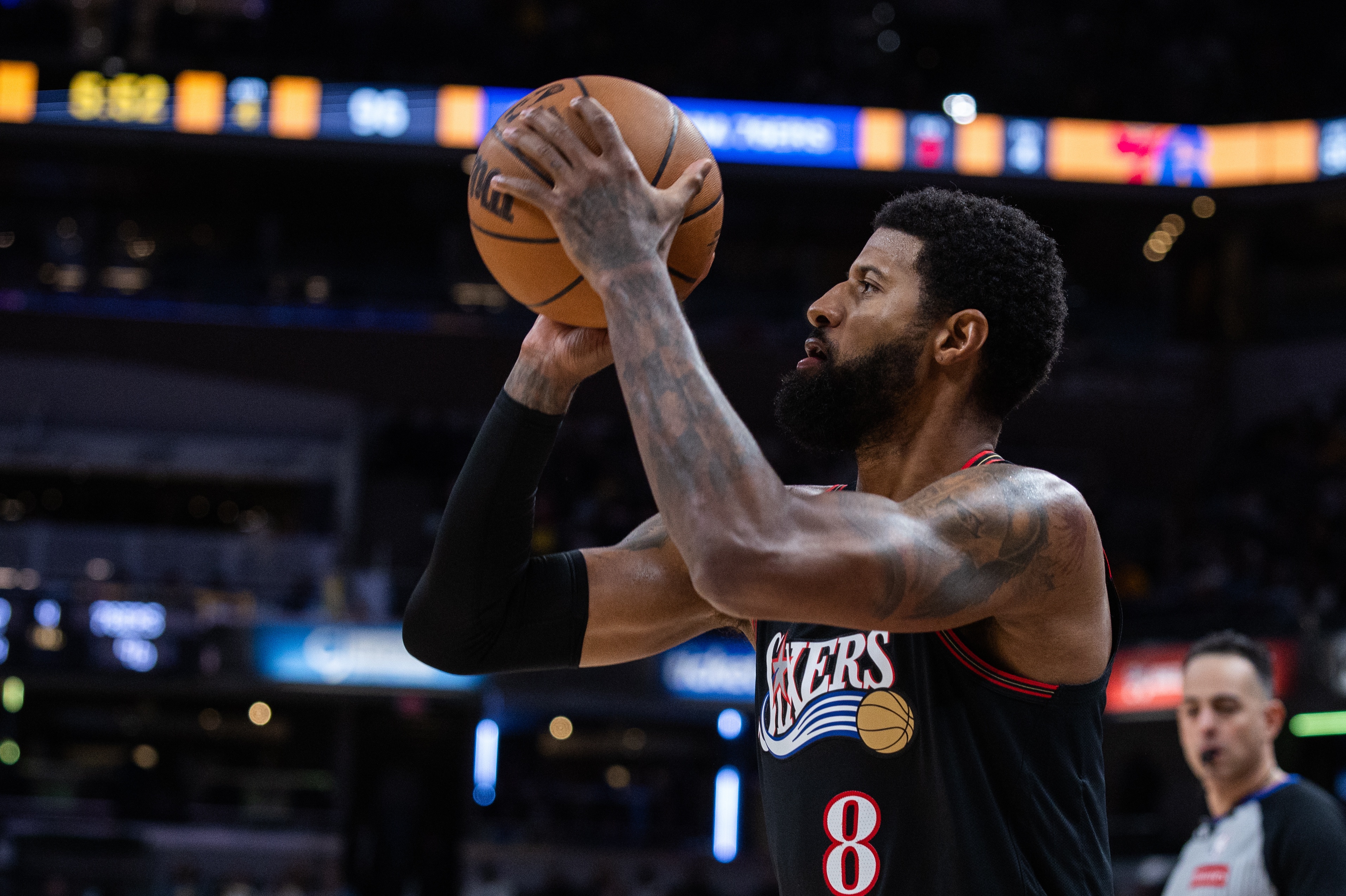 mk体育观看-今天是要带队？乔治首节5中4砍11分 三分2中1&amp;干拔连续命中